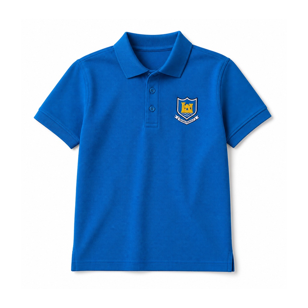 Ballycastle High School Bright Blue Polo Shirt