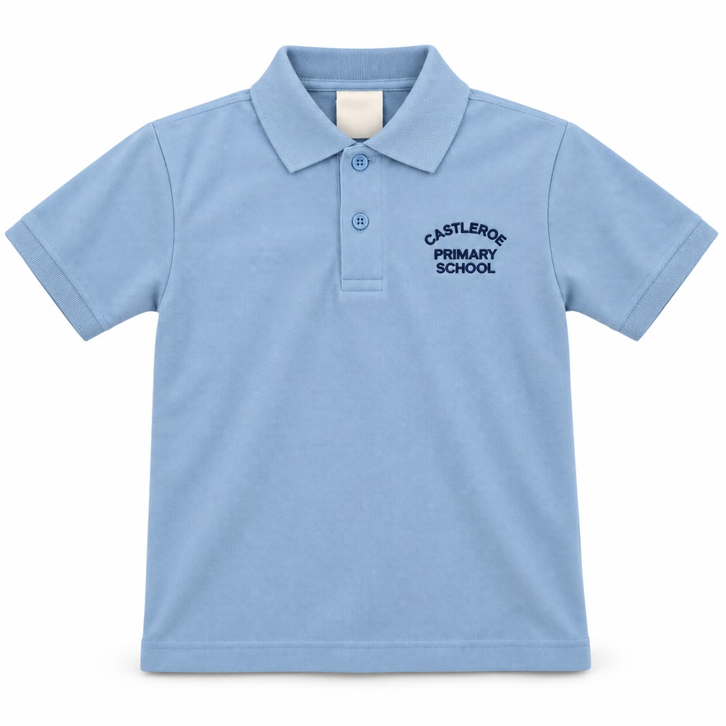 Castleroe Primary School Sky Polo Shirt