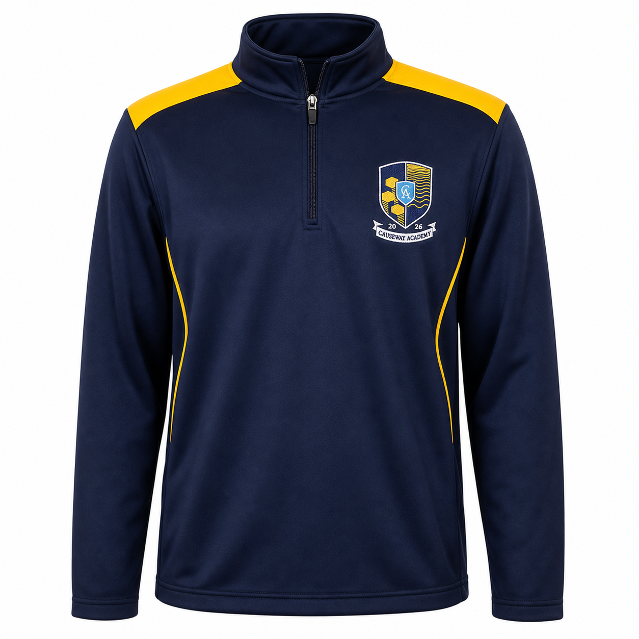 Causeway Academy Navy Quarter Zip Top