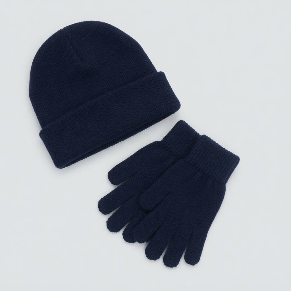 Coleraine Grammar School Plain Navy Hat / Gloves