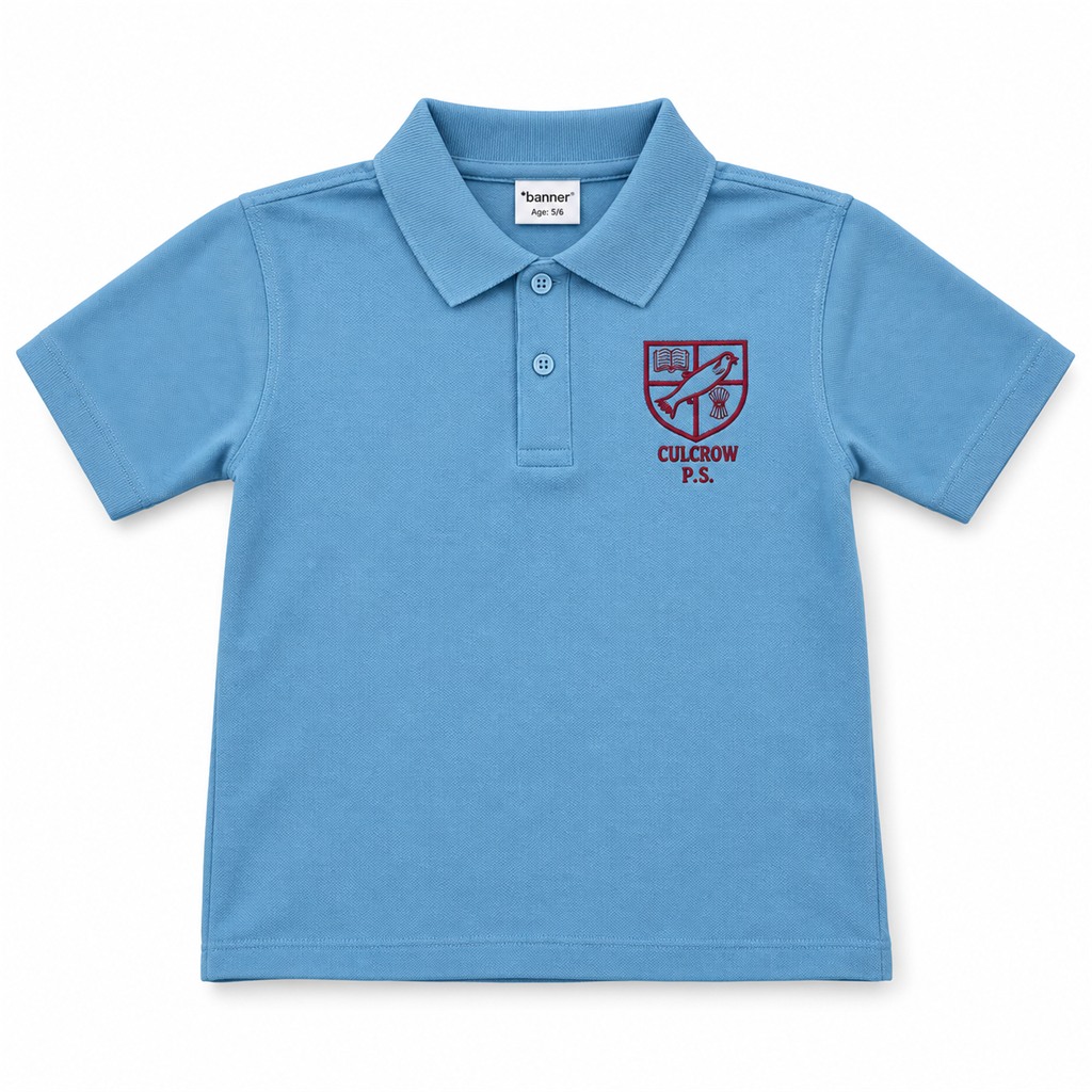 Culcrow Primary School Sky Polo Shirt
