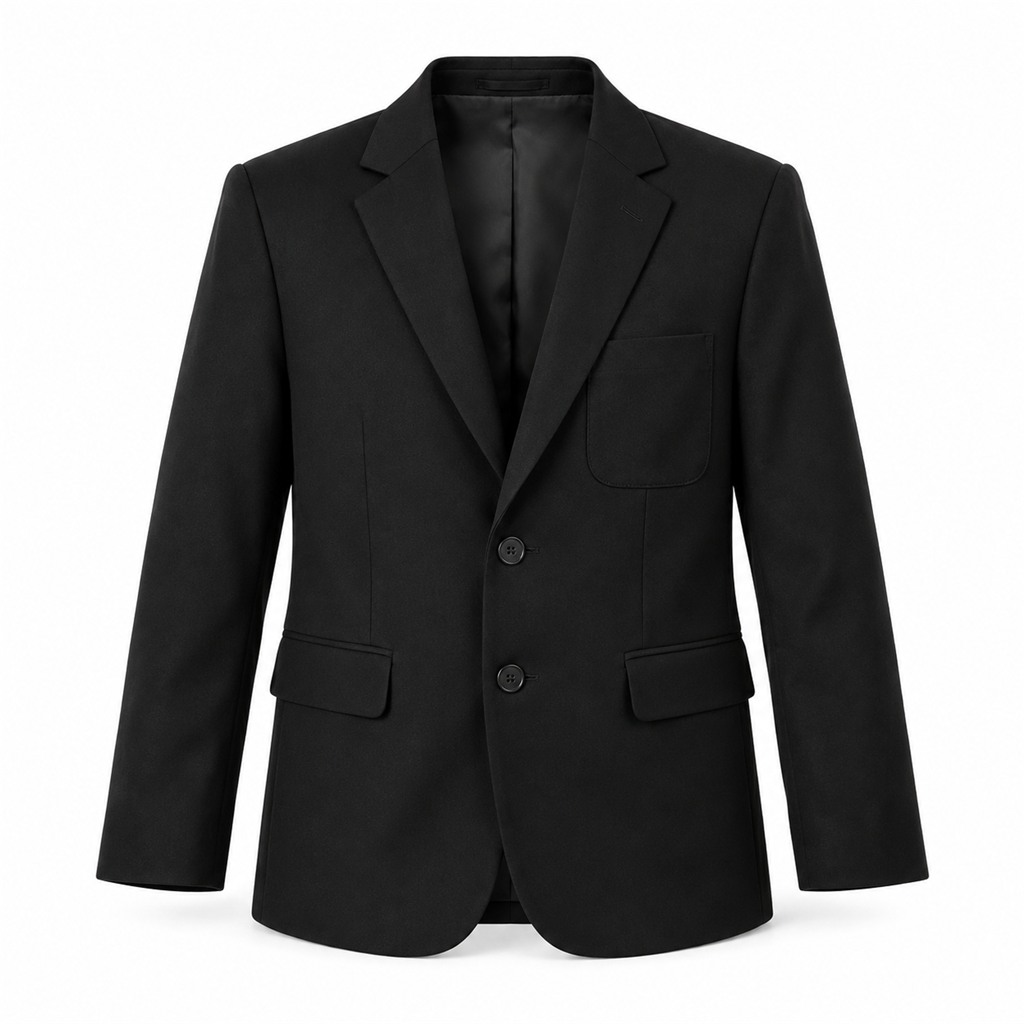Black Boys Zip Access Blazer