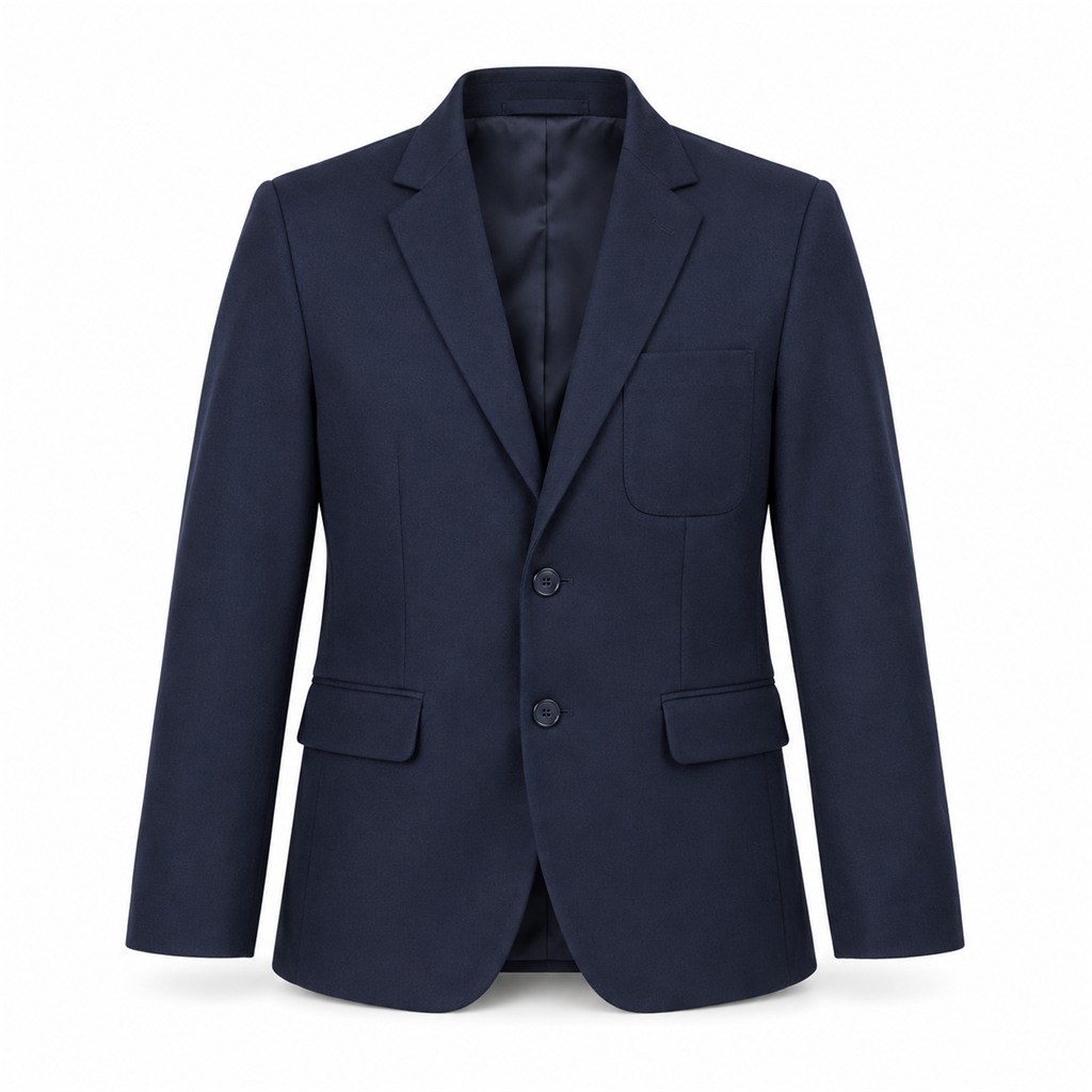 Navy Boys Zip Access Blazer