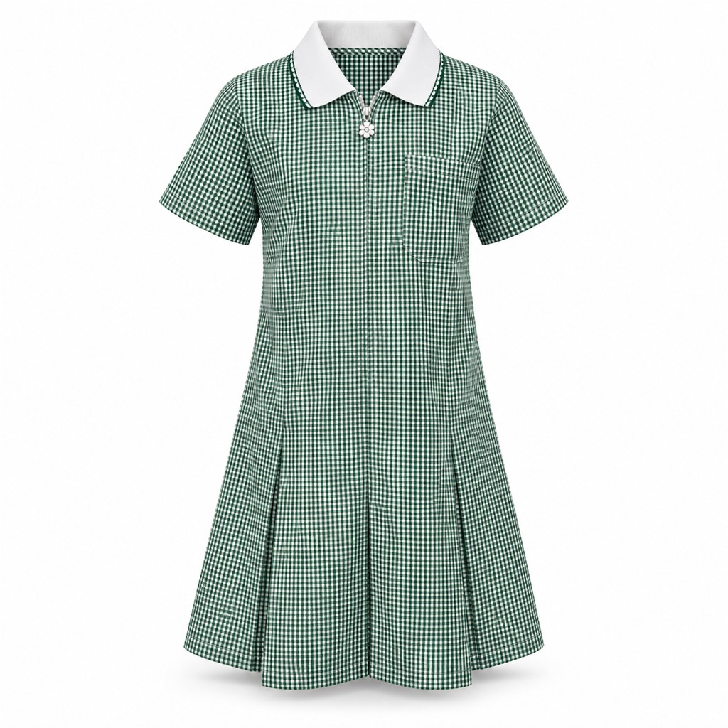 Bottle Green Zeco Summer Dress