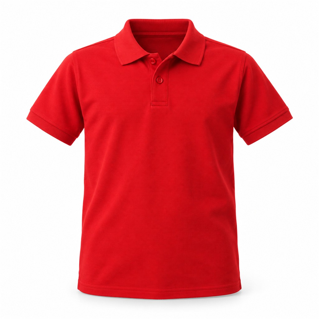 Bright Red Polo Shirt