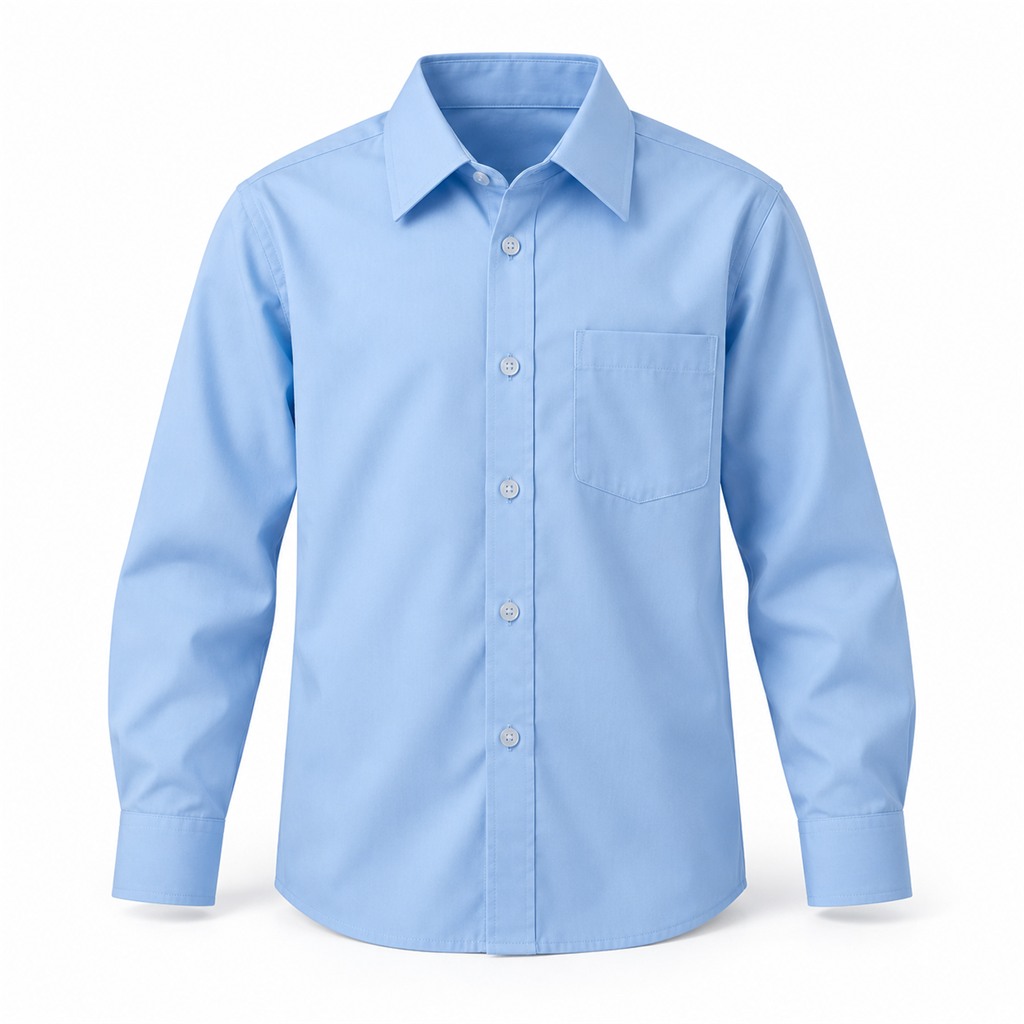 Blue 2 Pack Long Sleeve Non Iron Shirt