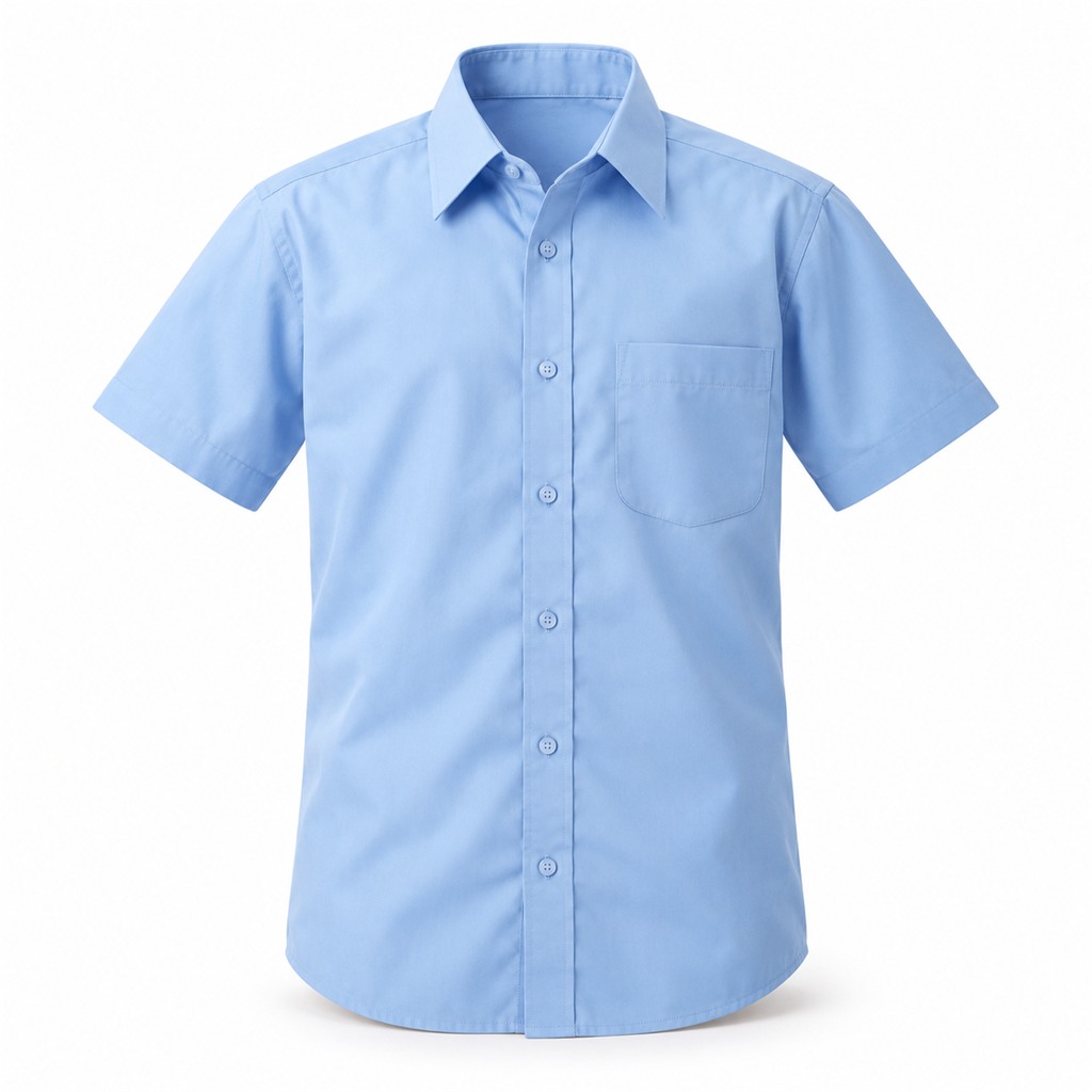 Blue 2 Pack Short Sleeve Non Iron Shirt