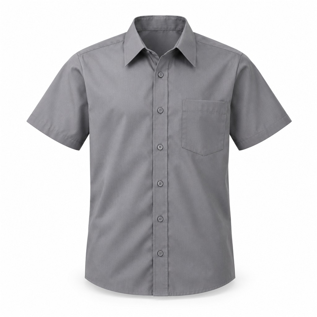 Grey 2 Pack Short Sleeve Non Iron Shirt