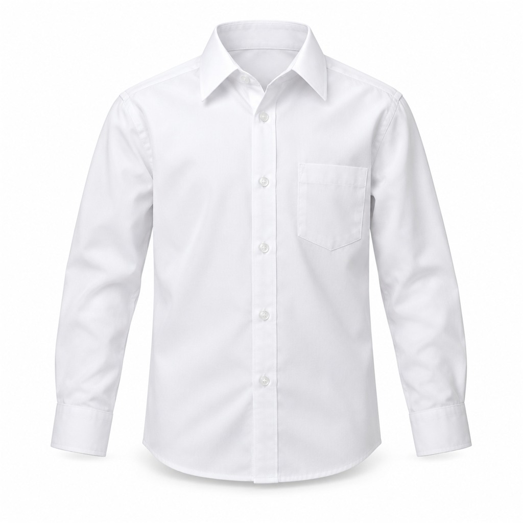White 2 Pack Long Sleeve Slimfit Non Iron Shirt