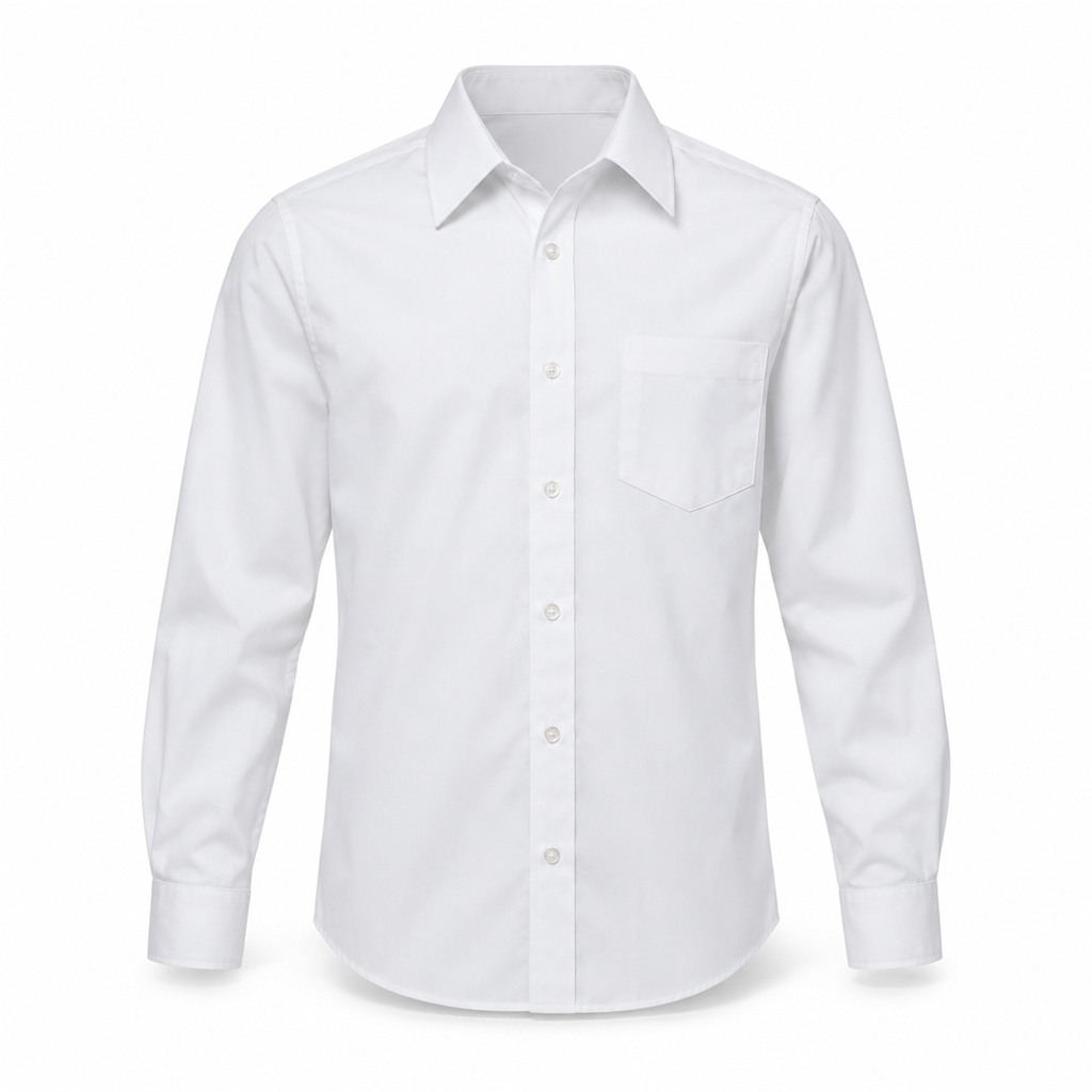 White 2 Pack Long Sleeve Non Iron Shirt