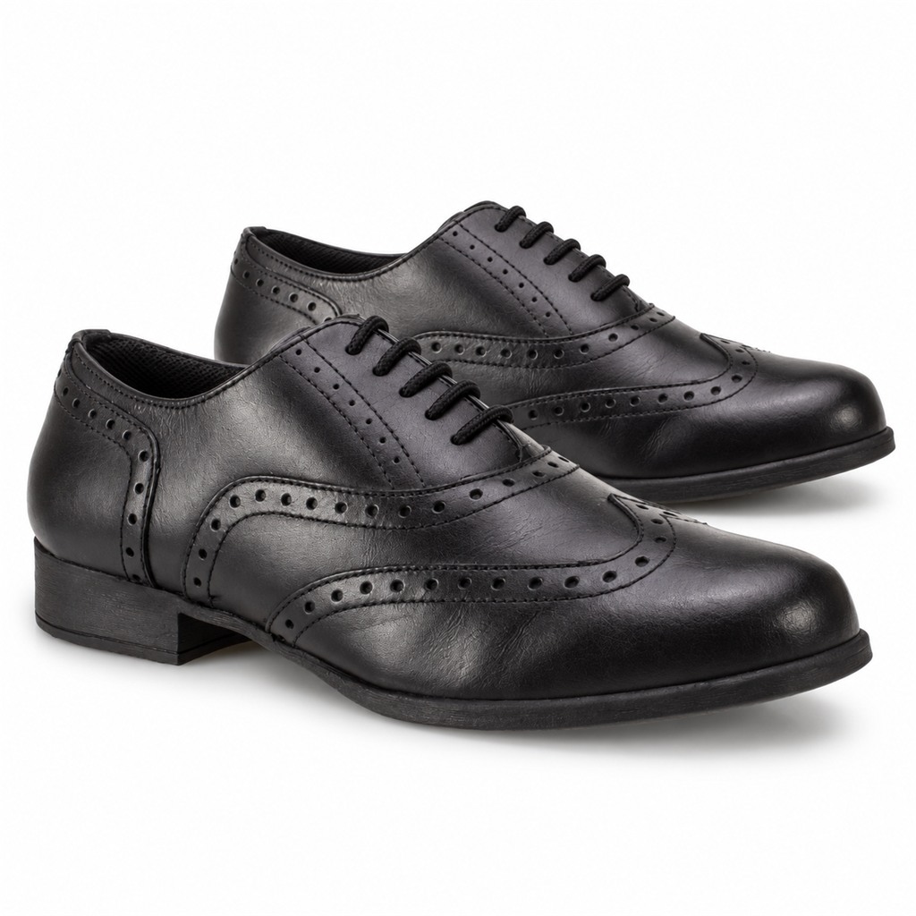 Black Term Shoes Bella Brogue