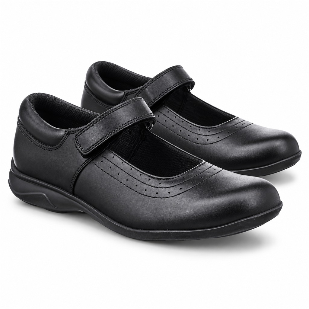 Black Term Shoes Kate Velcro