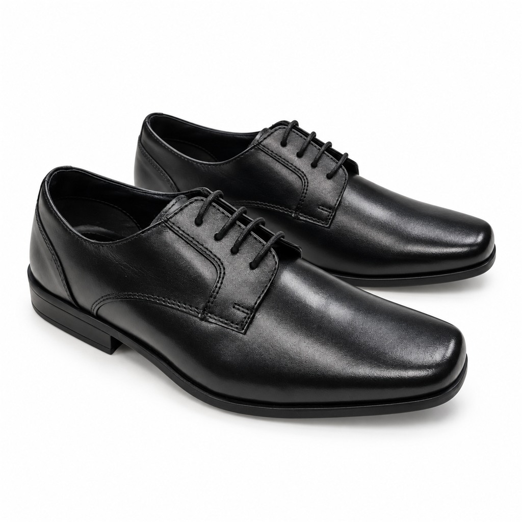 Black Whites 5578 Lace Up Leather Shoe