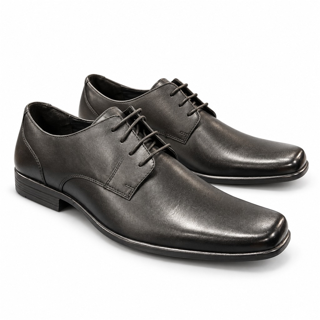 Black Whites 5756 Boys Lace Up Shoe