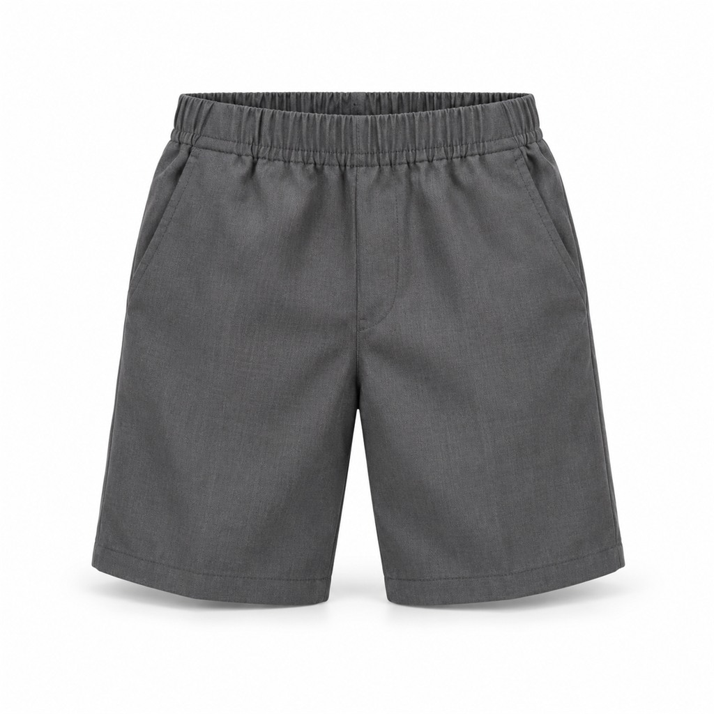 Grey Pull On Short