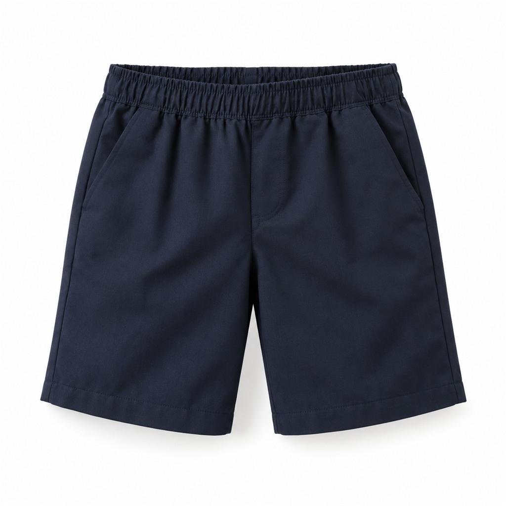 Navy Pull On Short