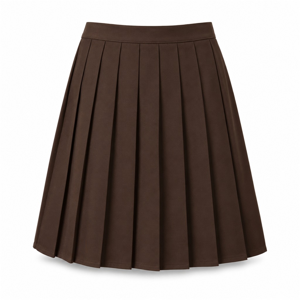 Tru Form Skirt Full Pleat Brown