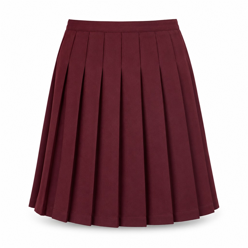 Maroon Tru Form Skirt Full Pleat