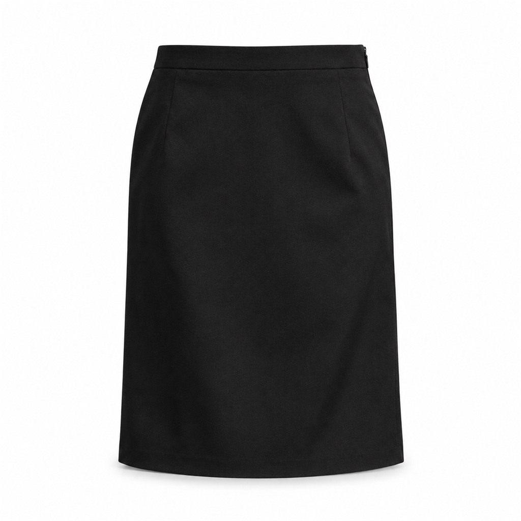 Black Whites Skirt Straight