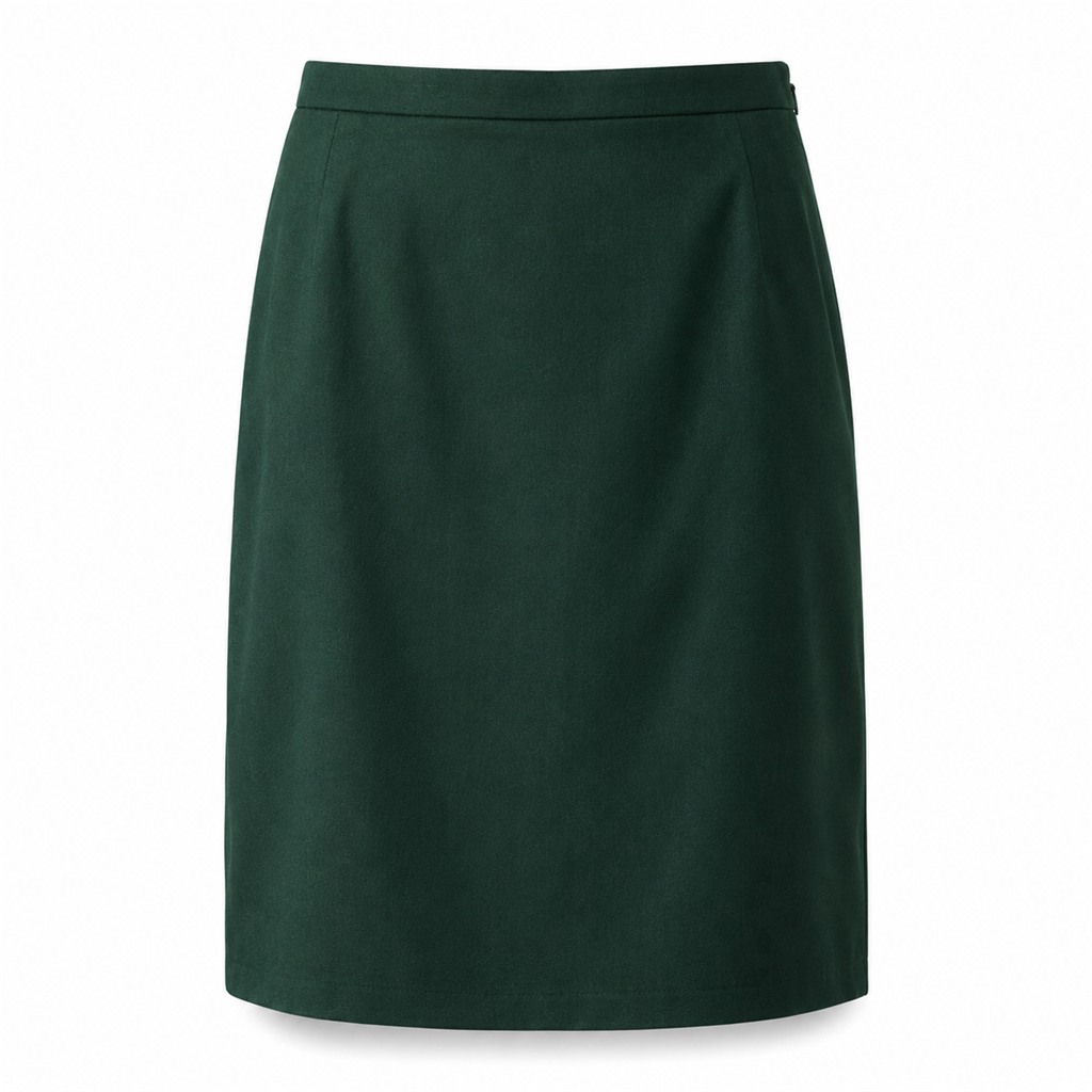 Bottle Green Whites Skirt Straight