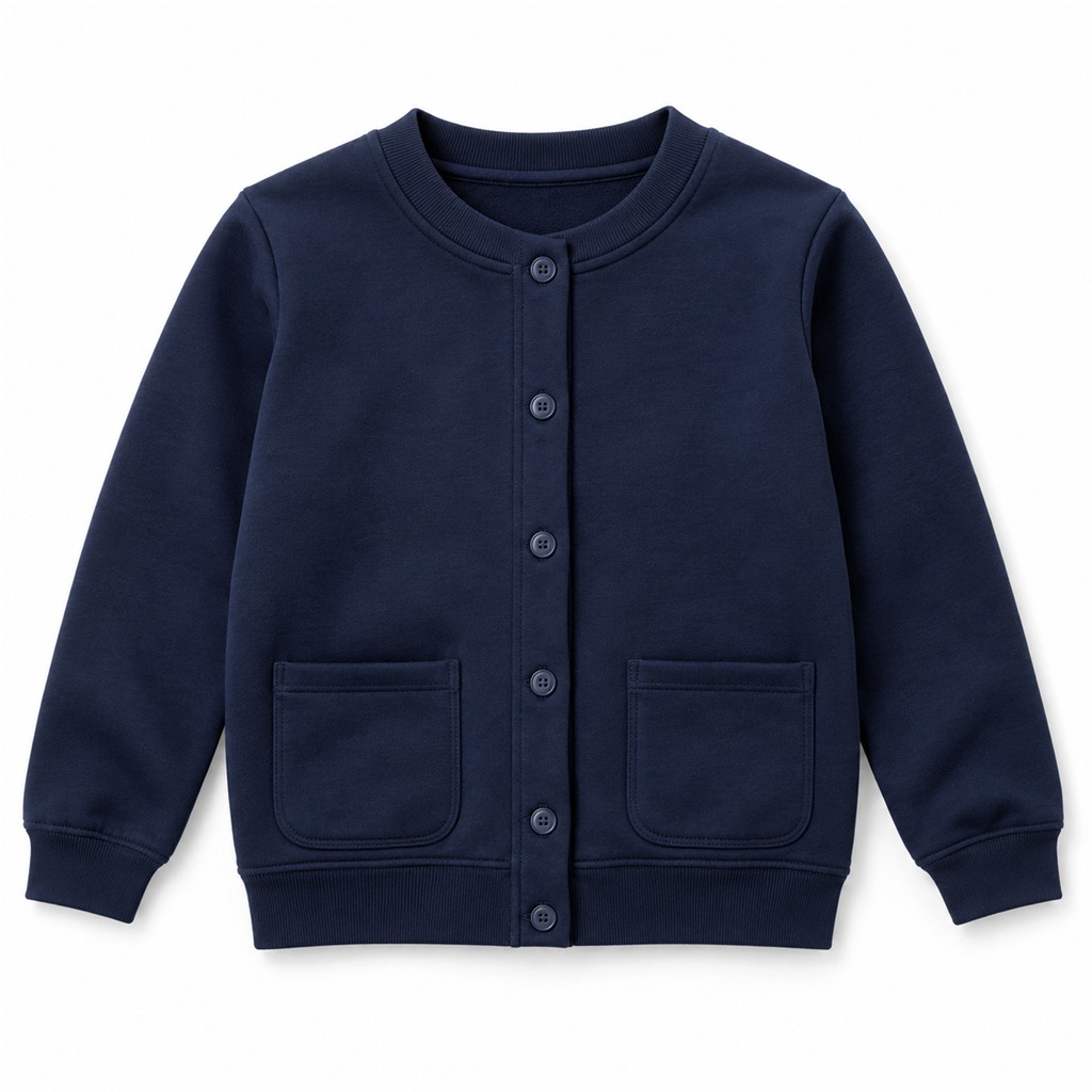 Ink Blue 260g Sweatshirt Cardigan