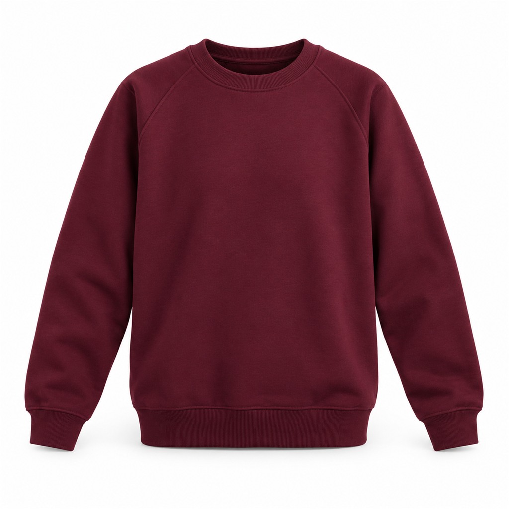 Maroon 260g Crew Neck Sweatshirt