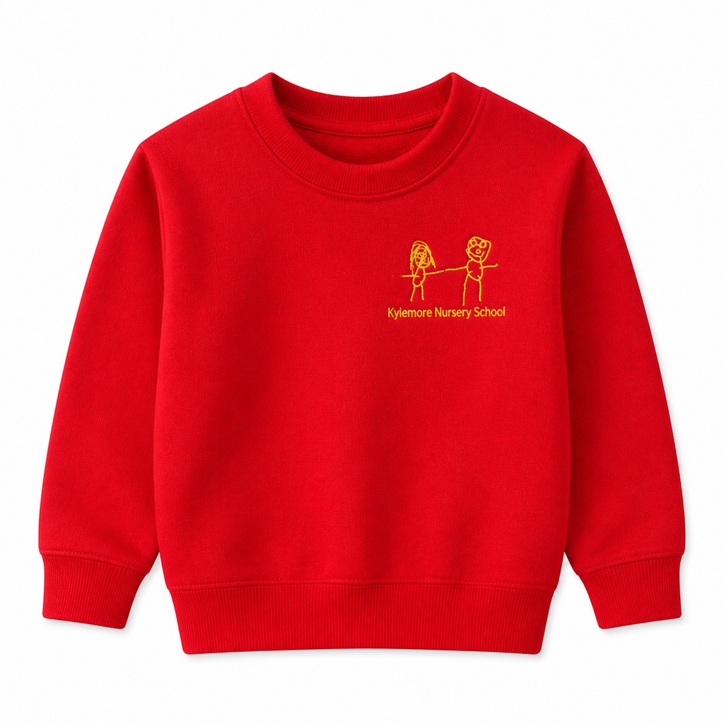 Kylemore Nursery Scarlet Red Crew Neck Sweatshirt